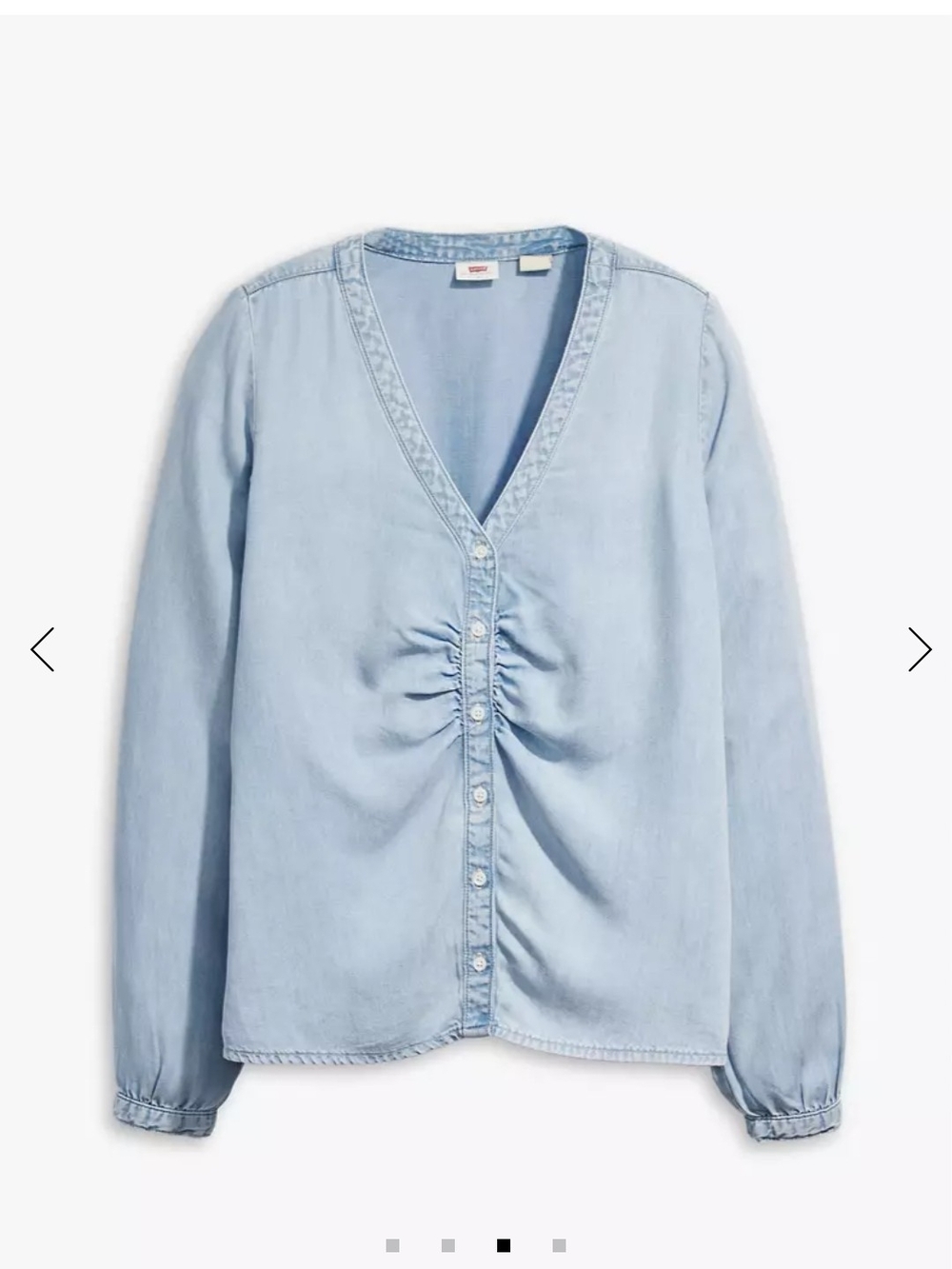 Levi's Zenda Long Sleeve Blouse Size Small